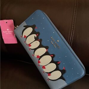 Kate Spade Blue Penguin Wallet